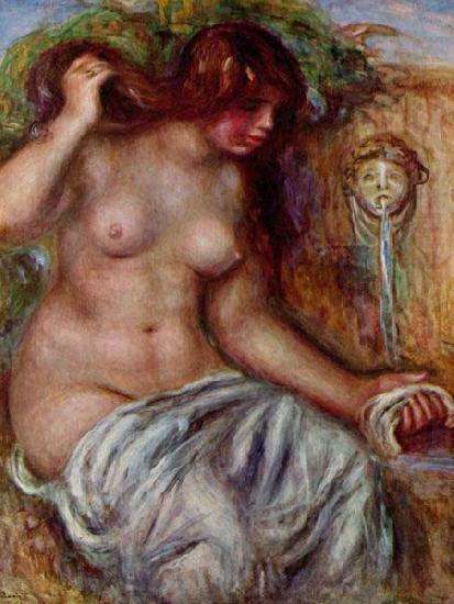 Woman At The Well,, Pierre-Auguste Renoir